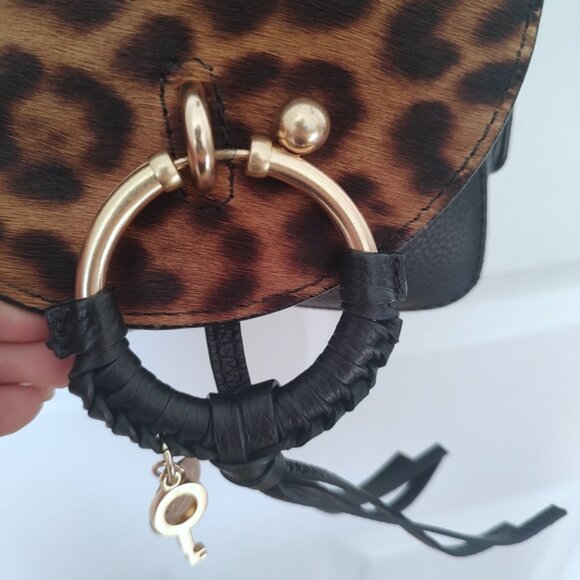 See By Chloe Joan leopard crossbody chain mini bag EUC - Picture 4 of 11